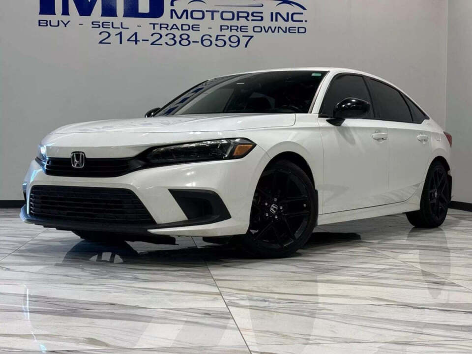 2022 Honda Civic for sale at IMD MOTORS, INC in Dallas, TX