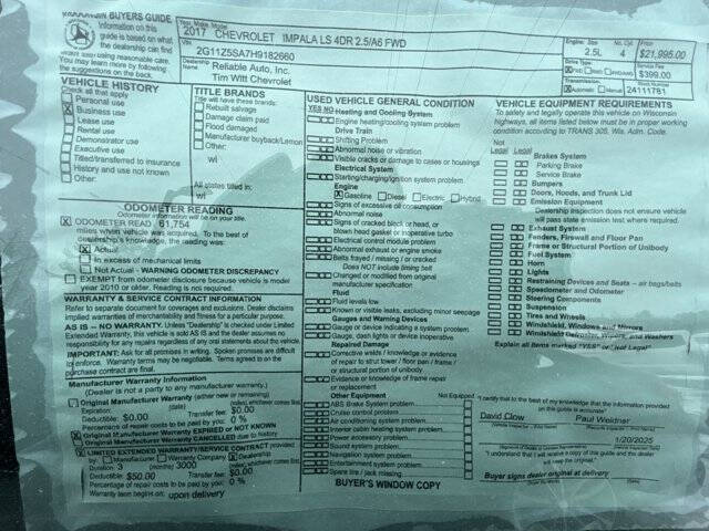 2017 Chevrolet Impala LS