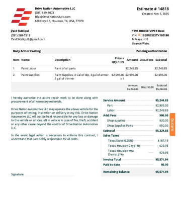 1996 Dodge Viper RT/10