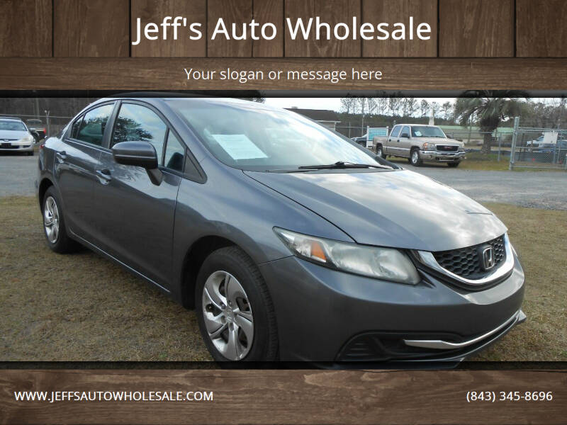 2014 Honda Civic for sale at Jeff's Auto Wholesale in Summerville SC