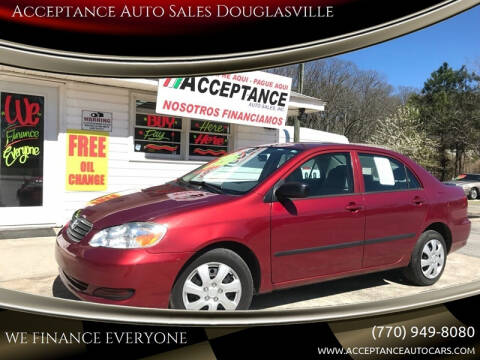 2008 Toyota Corolla for sale at Acceptance Auto Sales Douglasville in Douglasville GA