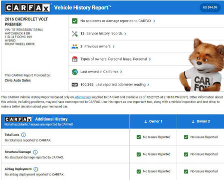 2016 Chevrolet Volt Premier