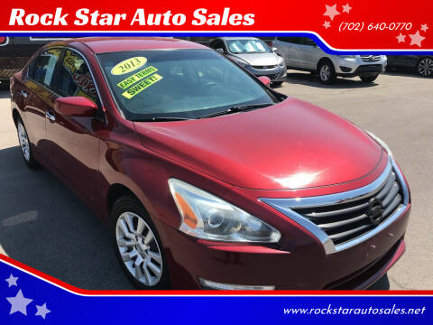 2013 Nissan Altima for sale at ROCK STAR TRUCK & AUTO LLC in Las Vegas NV