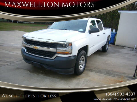 2017 Chevrolet Silverado 1500 for sale at MAXWELLTON MOTORS in Greenwood SC