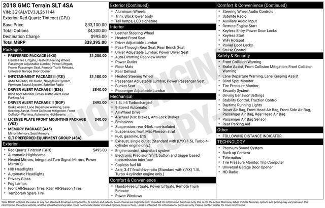 2018 GMC Terrain SLT