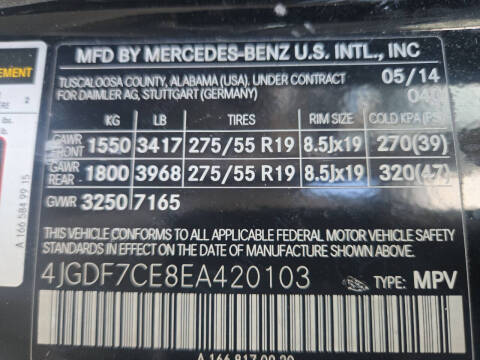 2014 Mercedes-Benz GL-Class GL 450 4MATIC