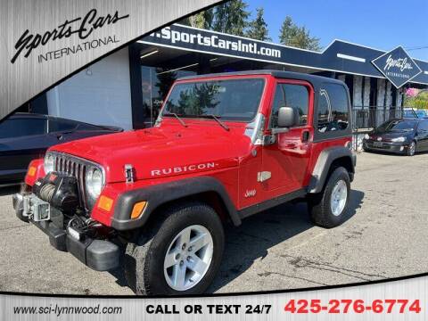 2004 Jeep Wrangler for sale at Sports Cars International in Lynnwood WA