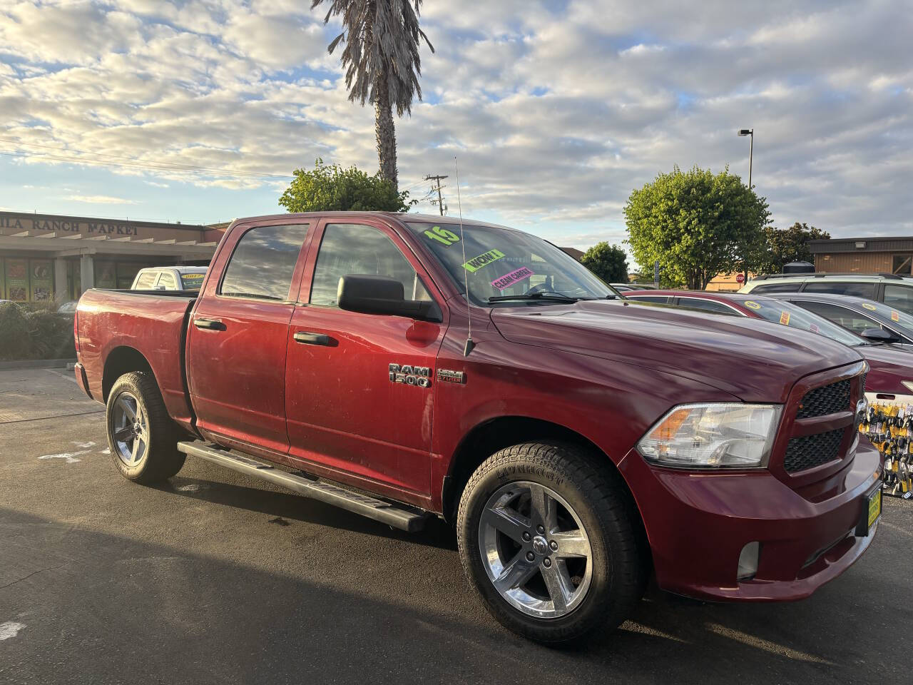 Dk. Red 2015 Ram 1500 Express 4x4 Express 4dr Crew Cab 5.5 ft. SB Pickup 2