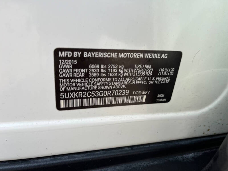 2016 BMW X5 sDrive35i