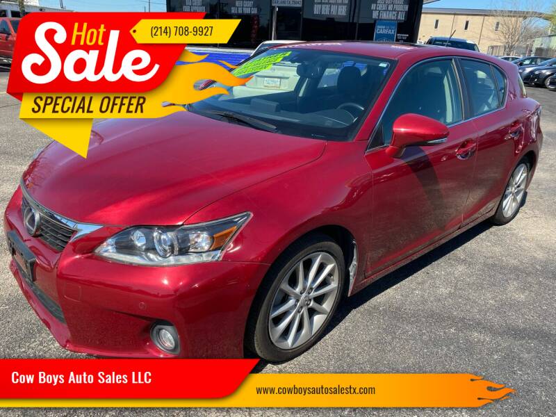 2013 Lexus CT 200h for sale at Cow Boys Auto Sales LLC in Garland TX