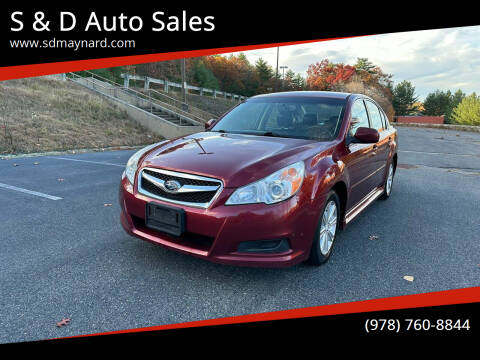 2012 Subaru Legacy for sale at S & D Auto Sales in Maynard MA