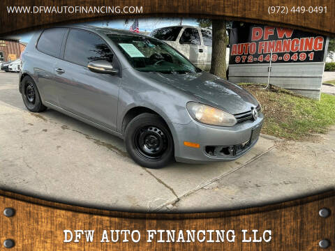 2011 Volkswagen Golf for sale at DFW AUTO FINANCING LLC in Dallas TX