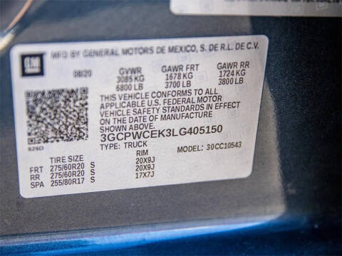 2020 Chevrolet Silverado 1500