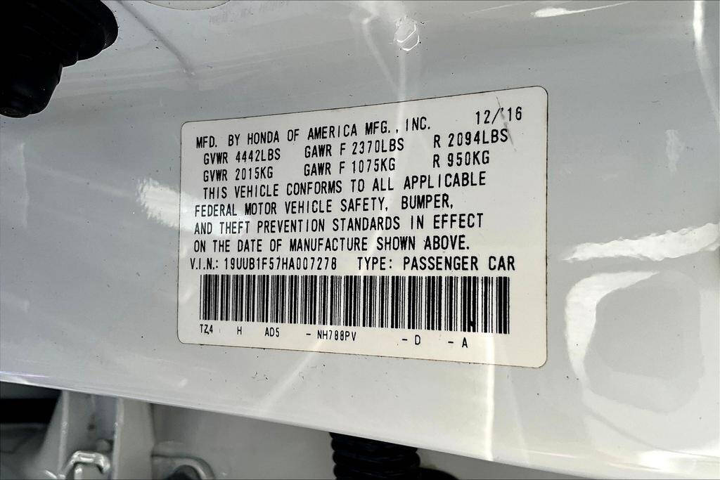 White 2017 Acura TLX w/Tech 4dr Sedan w/Technology Package 35