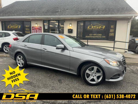 2015 Mercedes-Benz E-Class for sale at DSA Motor Sports Corp in Commack NY