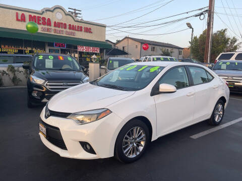 2014 Toyota Corolla for sale at La Mesa Auto Sales in Huntington Park CA