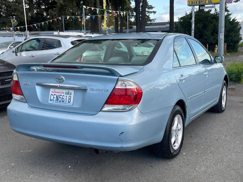 Used 2005 Toyota Camry LE with VIN 4T1BE30K95U568627 for sale in Tacoma, WA