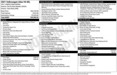 2021 Volkswagen Atlas