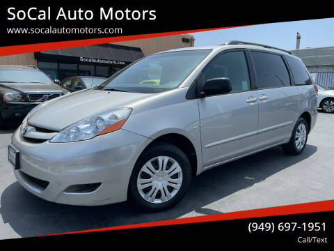 2007 Toyota Sienna for sale at SoCal Auto Motors in Costa Mesa CA