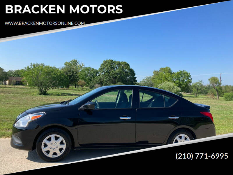 2016 Nissan Versa for sale at BRACKEN MOTORS in San Antonio TX