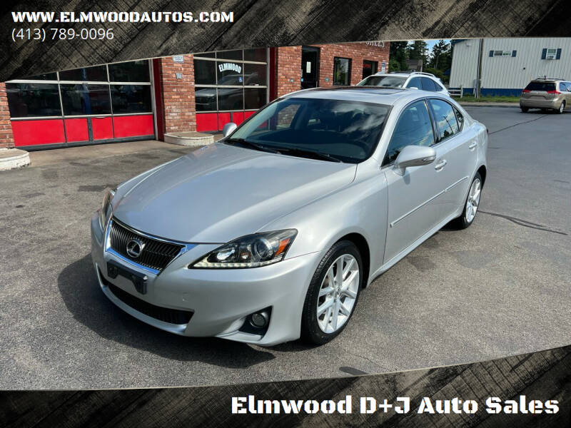 2013 Lexus IS 250 for sale at Elmwood D+J Auto Sales in Agawam MA