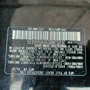 2015 Subaru Forester 2.5i