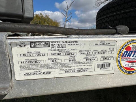 2021 Featherlite Trailer FL3182-20
