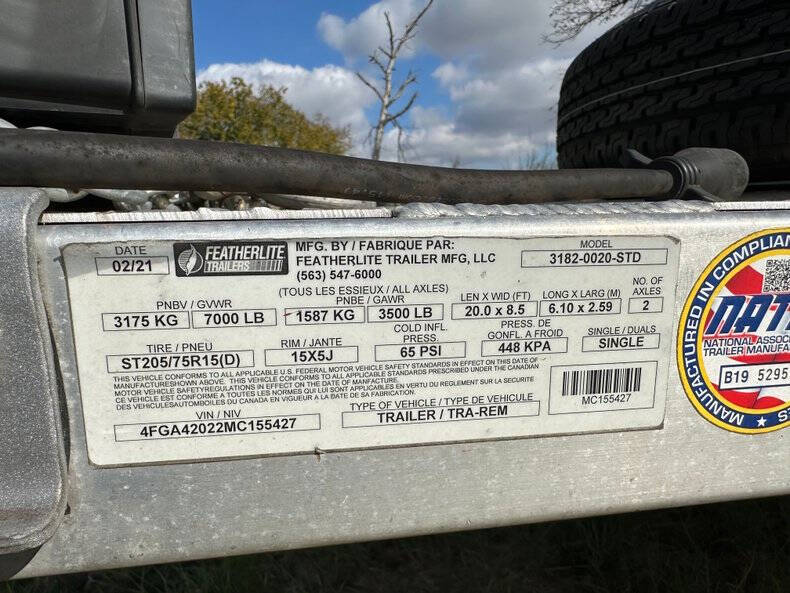 2021 Featherlite Trailer FL3182-20