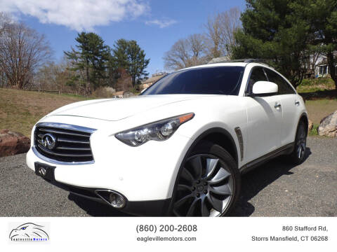 2013 Infiniti FX37 for sale at EAGLEVILLE MOTORS LLC in Storrs Mansfield CT