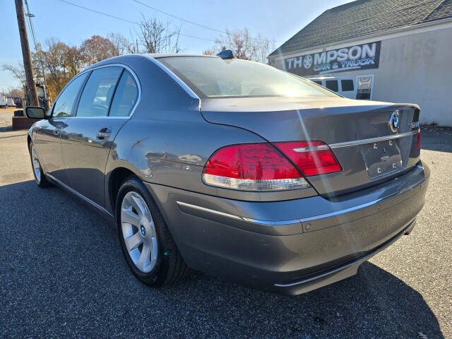 2007 BMW 7 Series for sale at Thompson Car and Truck in Baptistown, NJ