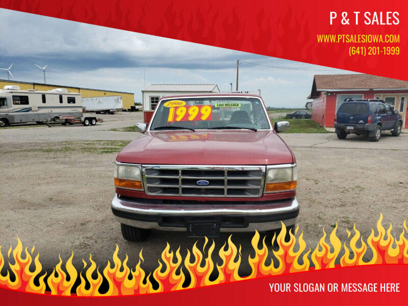 1996 Ford F-150 for sale at P & T SALES in Clear Lake IA