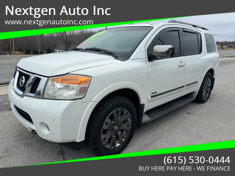 2015 Nissan Armada for sale at Nextgen Auto Inc in Smithville TN