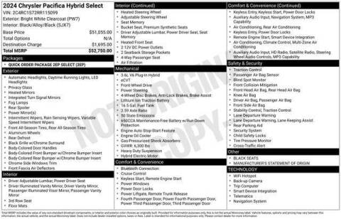 2024 Chrysler Pacifica Plug-In Hybrid Select