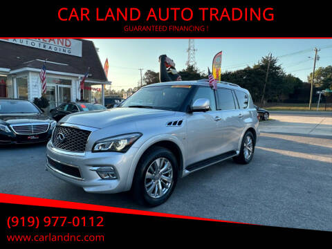 2016 Infiniti QX80 for sale at CAR LAND  AUTO TRADING in Raleigh NC
