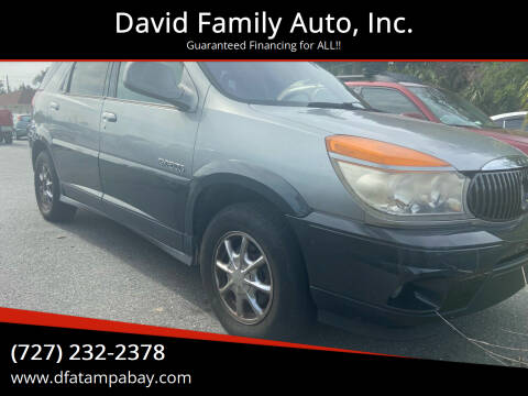 2003 Buick Rendezvous for sale at David Family Auto, Inc. in New Port Richey FL