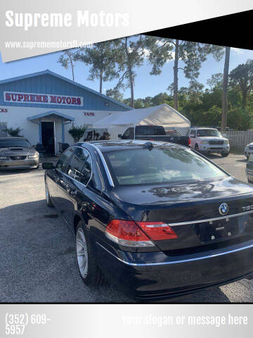 2007 BMW 7 Series for sale at Supreme Motors in Leesburg FL