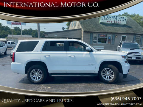 2016 Chevrolet Tahoe for sale at International Motor Co. in Saint Charles MO