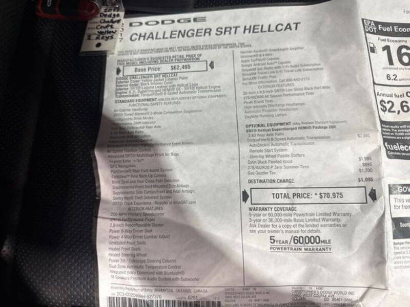 2017 Dodge Challenger SRT Hellcat