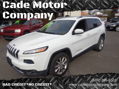 2014 Jeep Cherokee for sale at Cade Motor Company in Lawrence Township NJ