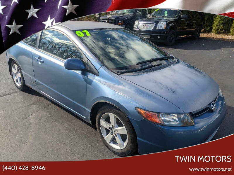 2007 Honda Civic for sale at TWIN MOTORS in Madison OH