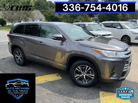 2017 Toyota Highlander for sale at Auto Network of the Triad in Walkertown NC