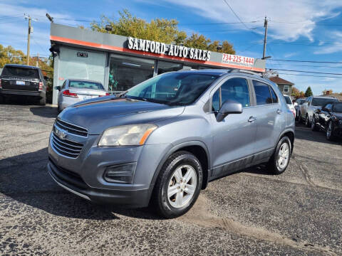 2015 Chevrolet Trax for sale at Samford Auto Sales in Riverview MI