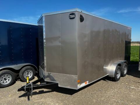 2022 Wells Cargo 7x16 V-Nose Dual Axle (7K) for sale at Forkey Auto & Trailer Sales in La Fargeville NY