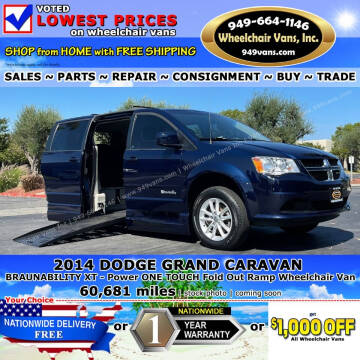 2014 Dodge Grand Caravan for sale at Wheelchair Vans Inc in Laguna Hills CA