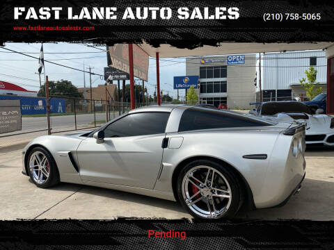 2008 Chevrolet Corvette for sale at FAST LANE AUTO SALES in San Antonio TX