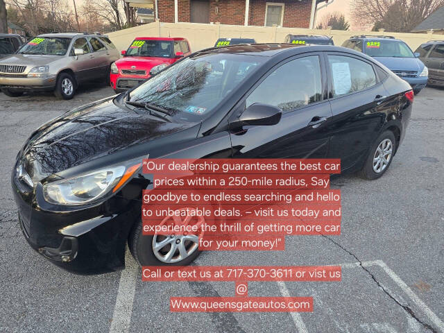 2012 Hyundai ACCENT for sale at QUEENSGATE AUTO SALES in York, PA