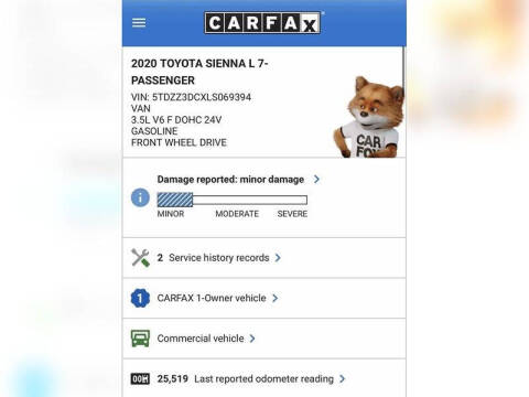 2020 Toyota Sienna L 7-Passenger