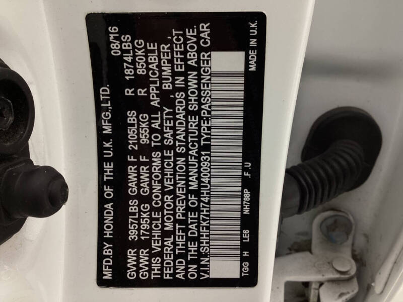 2017 Honda Civic EX-L w/Navi