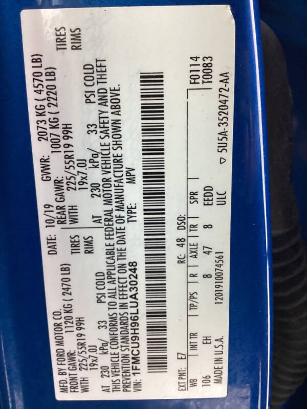 2020 Ford Escape SEL