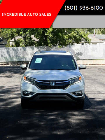 2016 Honda CR-V for sale at INCREDIBLE AUTO SALES in Bountiful UT